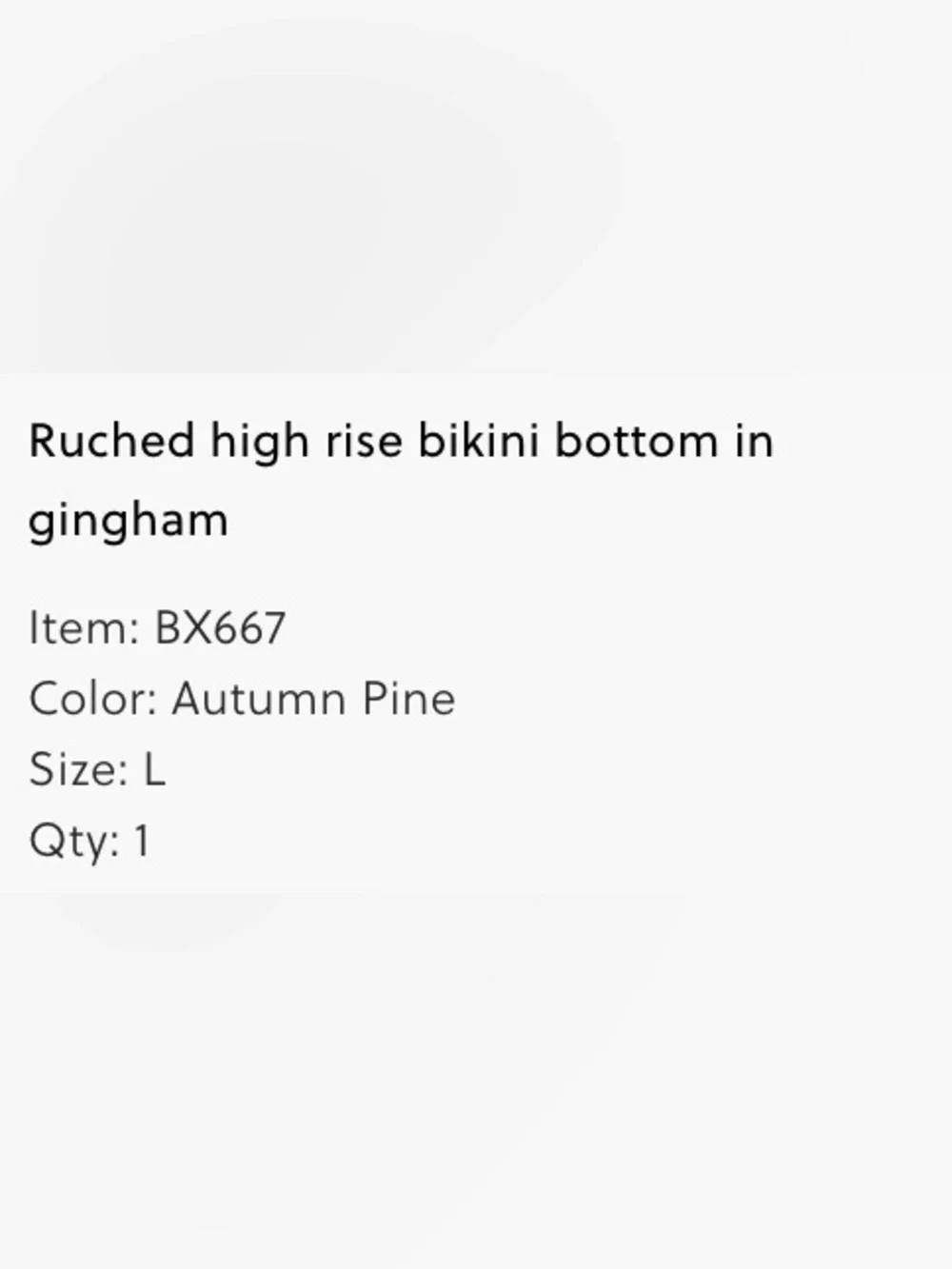 Jcrew Gingham Bikini Never worn!! - Picture 5 of 5